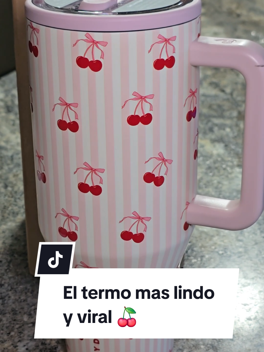 EL TERMO MAS LINDO Y VIRAL DE TIK TOK 🍒  #termoviral #hydrojug #hydrojugtumbler #cherrycup #fyp 