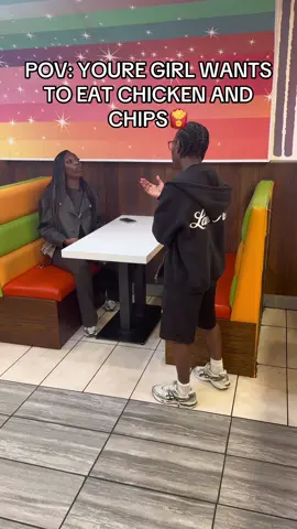 Can you’re girl eat chicken and chips tho??😂😂😂 @marcimarie258 #fyp #poles247 #viral #funny #skits shout out to dixy in Sneinton (Notts) 10/10