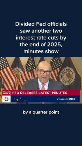 Fed officials in September were strongly inclined to lower interest rates, with the only dispute seeming to be over how many cuts were coming, meeting minutes released Wednesday showed. Full details at the #linkinbio or tap on your screen. #CNBC 
