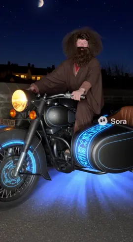 Daddy Hagrids off to Hogwarts #harrypotter #hagrid #daddyhagrid #sora #fyp 