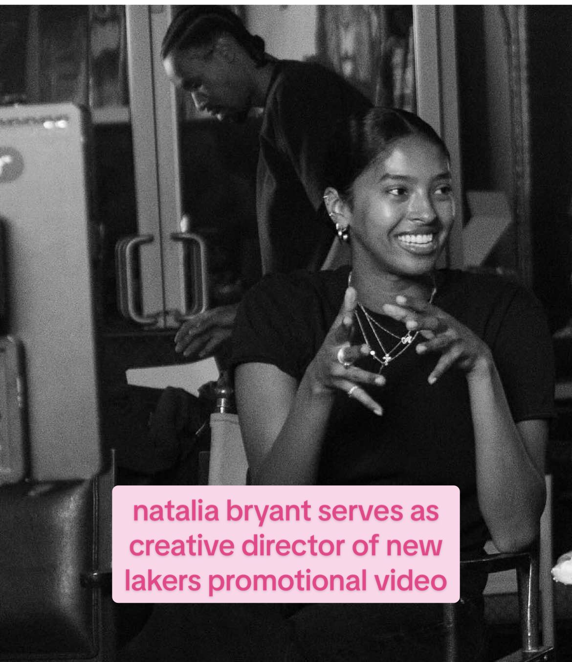 Earlier this year, Natalia Bryant graduated fro USC with a degree in film and Cum Laude honors. And one of her first post-grad roles is working behind-the-scenes of the Lakers latest promotion video. As the Creative Director her she oversaw the creative vision of the project, working with the director, editor, props department, etc to ensure that all creative elements align. And it was executed perfectly encapturing the heart and culture of LA.  #nataliabryant #lakers #losangeles #latinacreatives