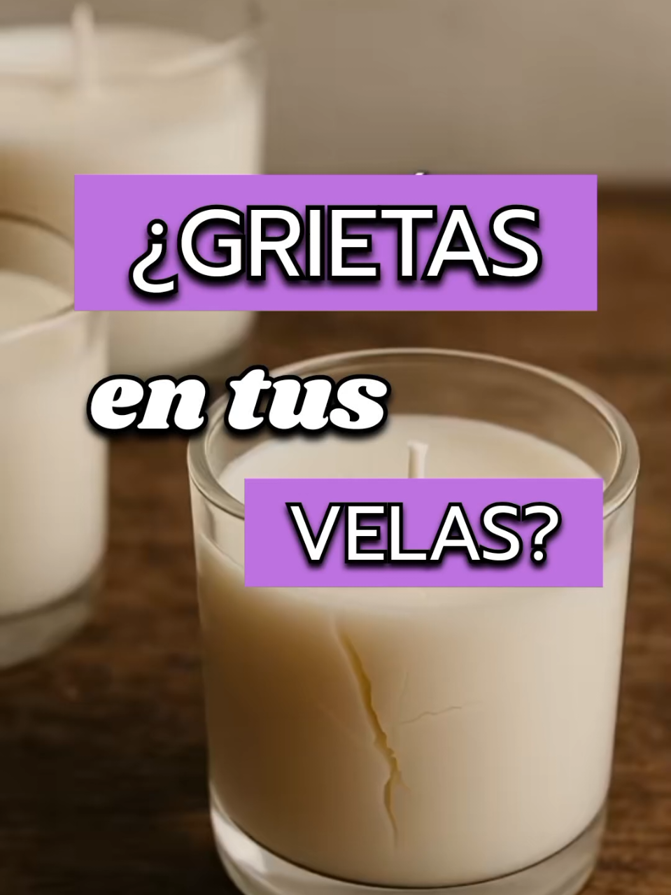 🕯️ ¿Tus velas se agrietan? Este es el problema... Las grietas NO son normales y hacen que tus velas se vean poco profesionales. Pero la buena noticia es que puedes evitarlas completamente. 👇 ✨ Los 3 errores más comunes: 🌡️ Error 1: Temperatura de vertido incorrecta • Vierte la cera entre 55-65°C • El choque térmico es tu peor enemigo ❄️ Error 2: Ambiente muy frío • Trabaja en un espacio templado (20-25°C) • El ambiente lo es TODO 💨 Error 3: Enfriamiento acelerado • Deja que se enfríen naturalmente • Sin ventiladores ni corrientes de aire 💡 BONUS: Si ya tienes grietas, calienta suavemente la superficie con un secador o pistola de calor a distancia prudente para 