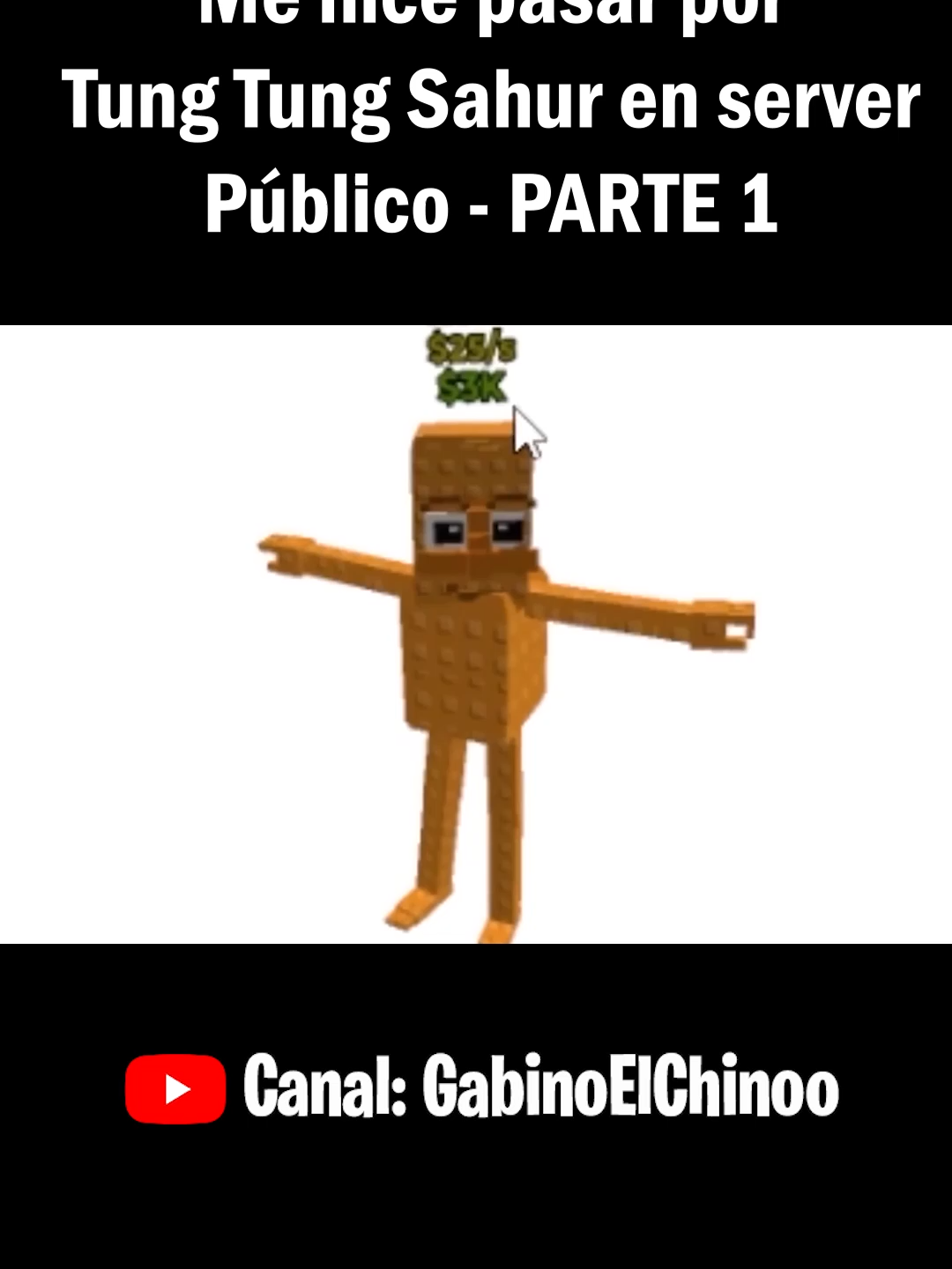 🤫 Me hice pasar por (El ELIMINADO) Tung Tung Tung Sahur En Steal a Brainrot para trolear a mis subs #robloxgames #videojuegos #robloxfyp