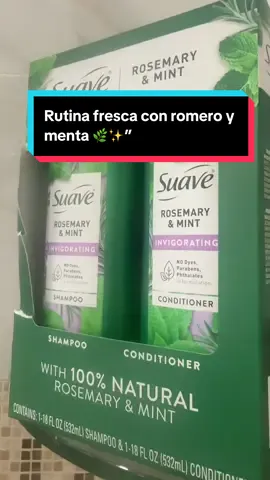 #HairEssentials #SuaveProducts #FreshAndClean #MintVibes #RosemaryAndMint