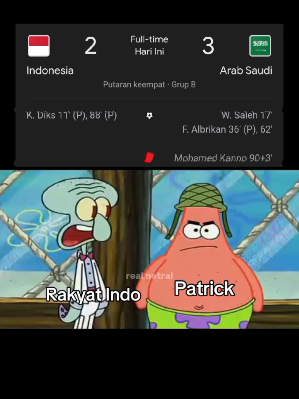 Patrick apa yg kau lakukan di laga krusial di laga penting gini malah coba2 line up dan strategi💔😭 #worldcupqualifiers #timnaindonesia #arabsaudi #patrickkluivert #fyp 