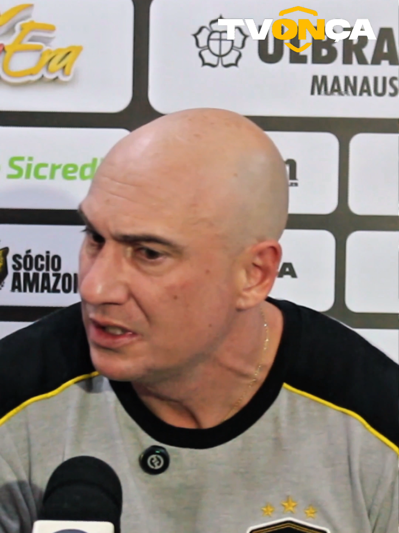 Fala, professor! 🎙🐆 Técnico aurinegro destaca importância do apoio do torcedor aurinegro nesta reta final do @Brasileirão Série B. 🫱🏼‍🫲🏽🟡⚫️ #NossoAmazonas 