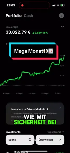 Mein Depot letzten Monat 👀📈 #aktien #investieren #aktienverkaufen