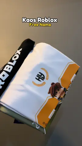Kaos Roblox free nama anak #kaosanak #kaos #kaosroblox #hykids 
