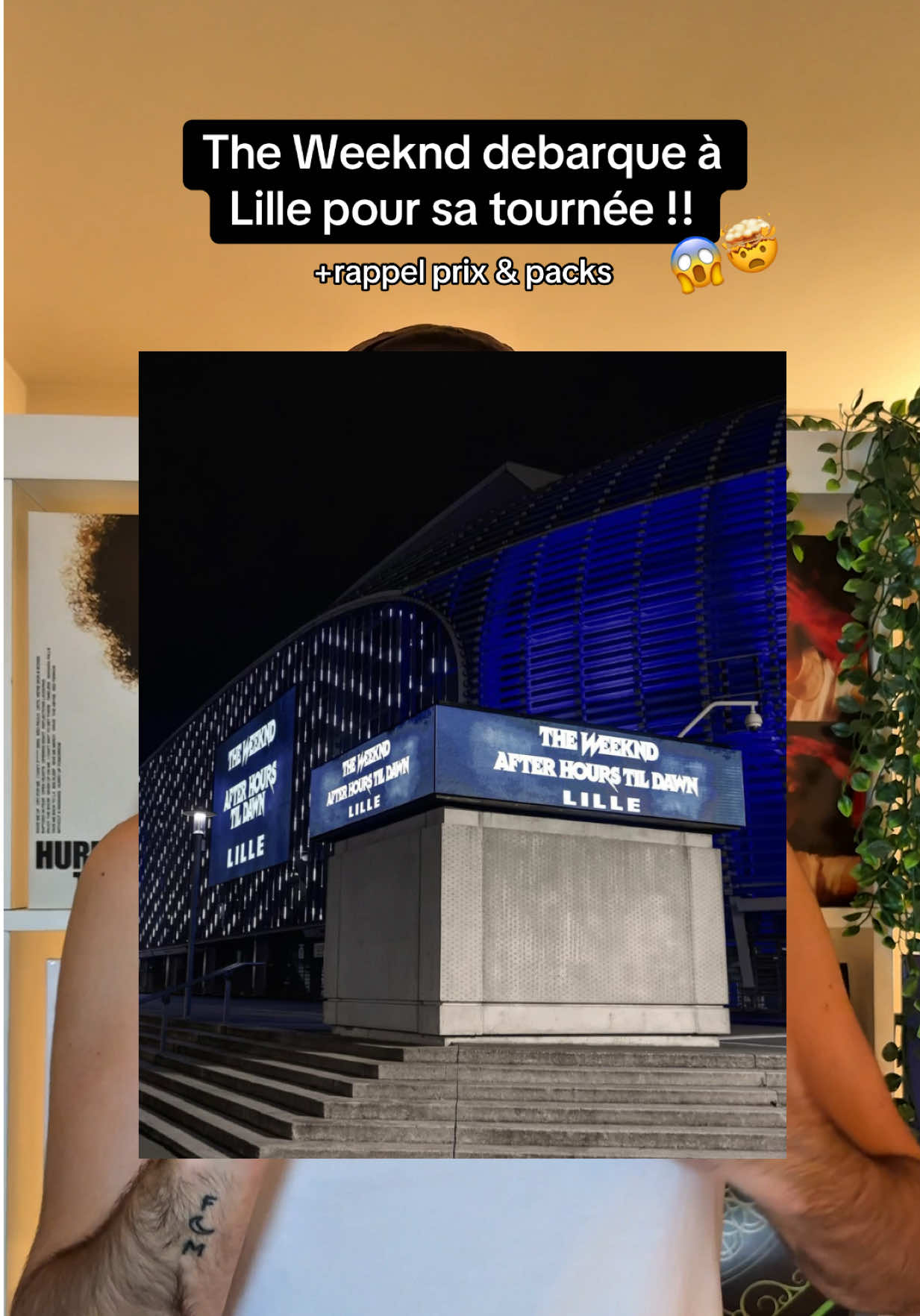 The Weeknd débarque à Lille 😱🤯 Tu vas y aller ? @The Weeknd #theweeknd #theweekndconcert #afterhourstilldawntour #abeltesfaye #concerts 