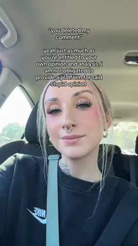 i will delete whatever comment i fucking want. 