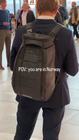 POV you are in Norway, This is very Norwegian bag brand  @dbjourney that everyone loves in Norway and you can see everywhere people using this bag, and it has amazing design absolutely! #dbjourney #dbhugger #norge #norway 