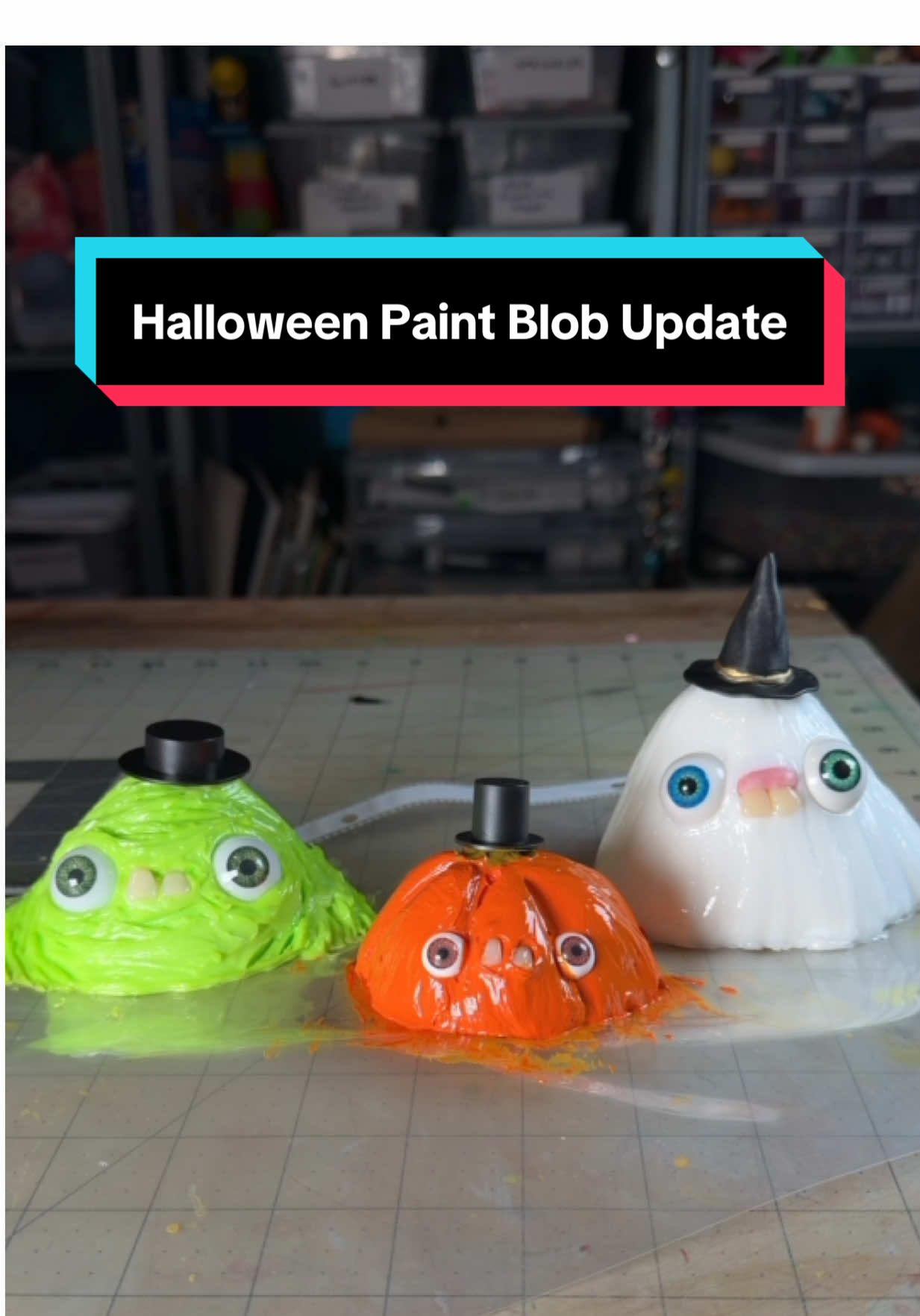 Halloween Paint Blob Update 3 #nickpainting #blob #artprocess #paint 