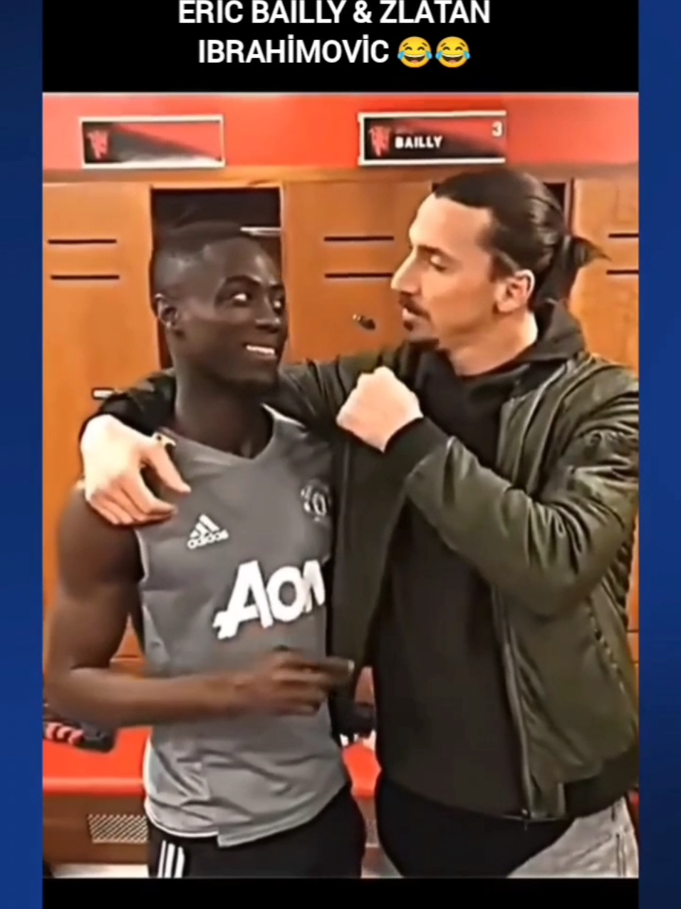 Eric Bailly & Zlatan Ibrahimovic 😂😂♥️♥️#football #funny #zlatanibrahimovic #ericbailly #global 