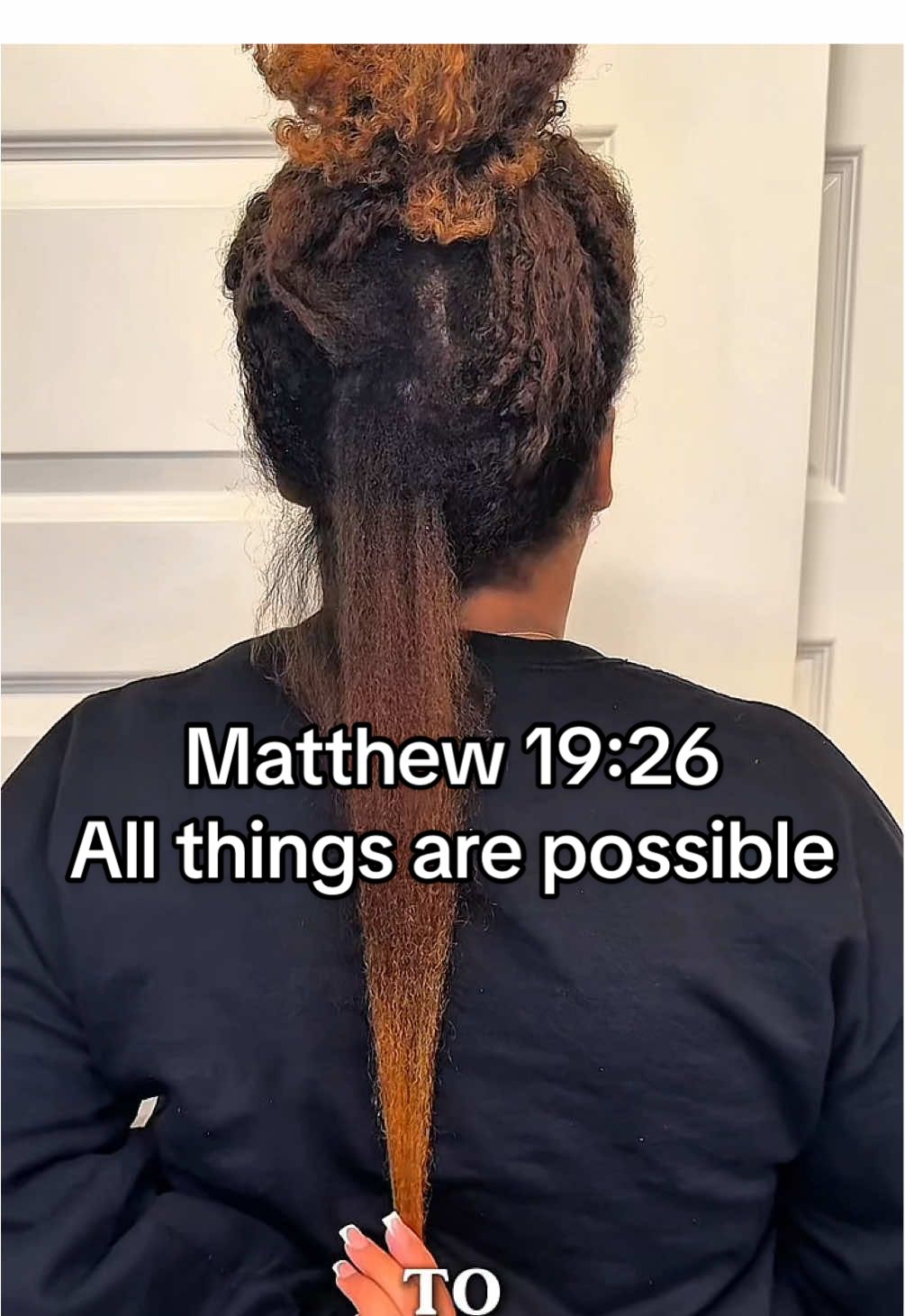 All things are possible even in your hair care Journey 🌺💗 #faithbasedbusiness #christiantiktok #hairgrowth #smallbuisness #haircare 