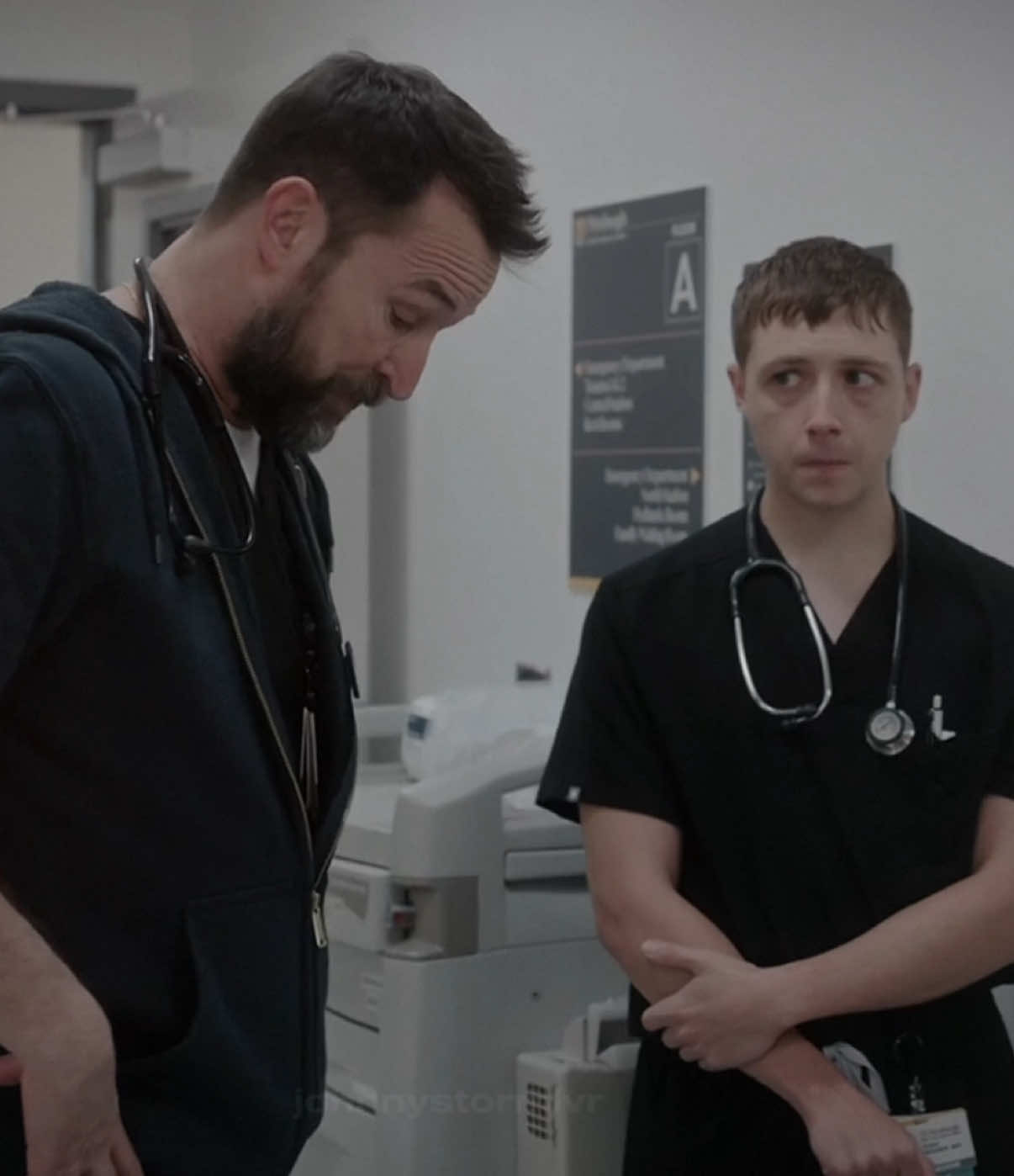 secretary remake, walk with me🙂‍↕️ #hucklerobby #thepitt #thepittedit #secretary2002 #yaoi 