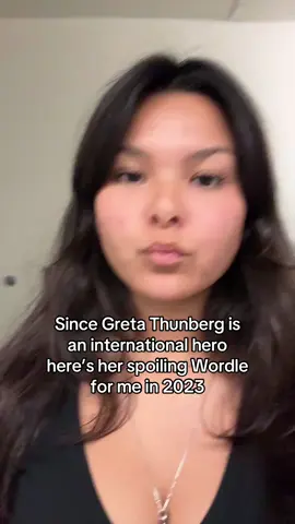 She’s so cool for that #gretathunberg #palestine #israel #wordle #nytimes 