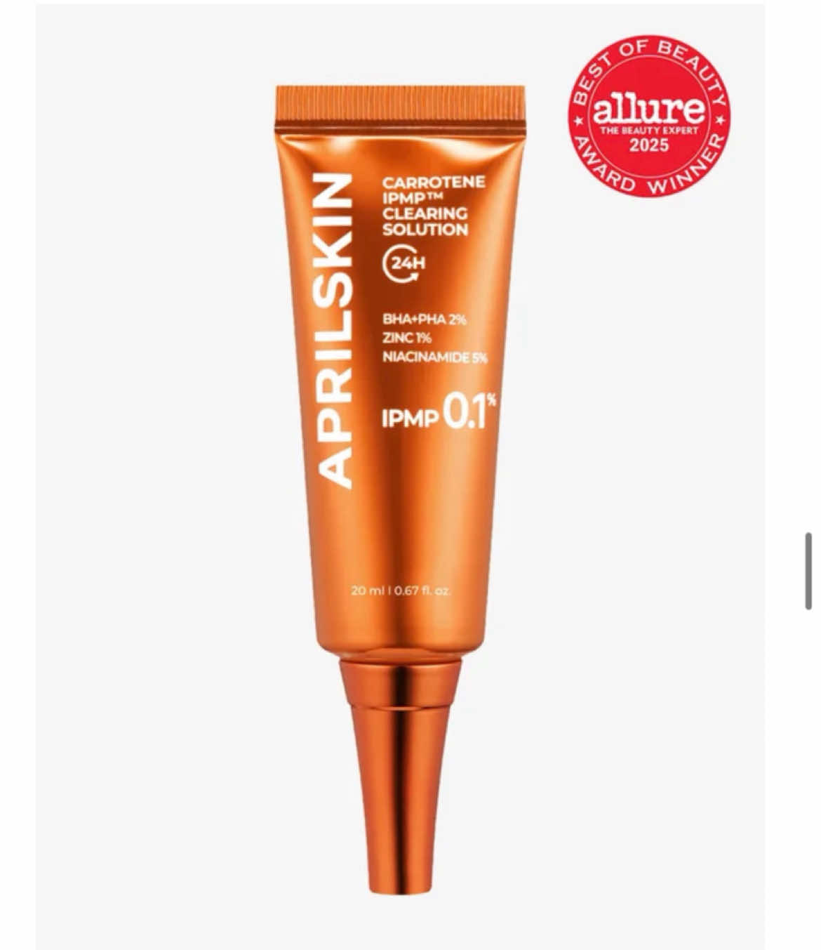 Esse gel pra acne da @APRILSKIN USA é surreal de bom! AMEI!!! #APRILSKIN #APRILSKINskincare #carroteneclearingsolution #allurebestofbeauty #acnetreatment 
