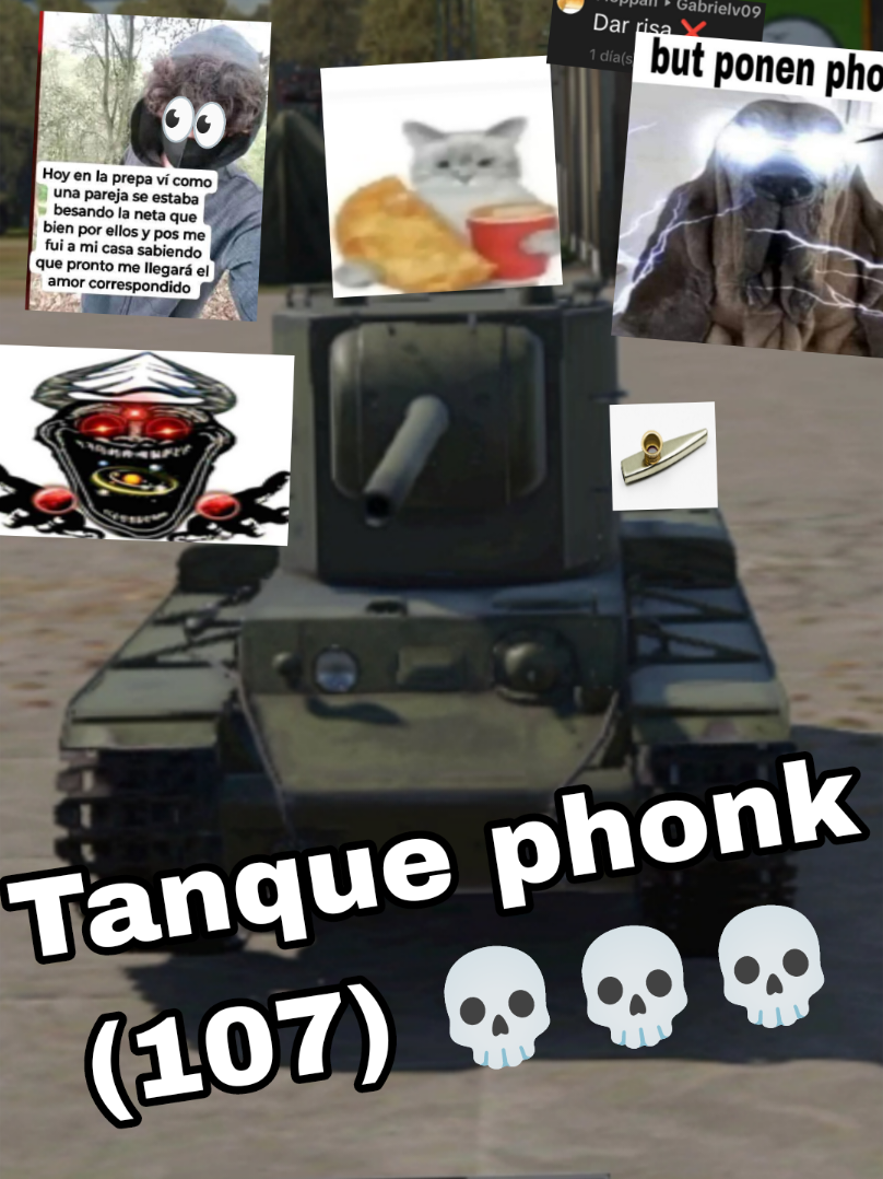 Tanque Phonk (107) en WarThunder Mobile 💀💀💀 #humor #warthundemobile #warthunder #Tanks #fypシ 