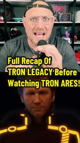 Need a recap of TRON LEGACY before you watch TRON ARES? I GOTCHU! 🔥🤝 #tronares #tronlegacy #tron #movies @Disney @Disney Studios 