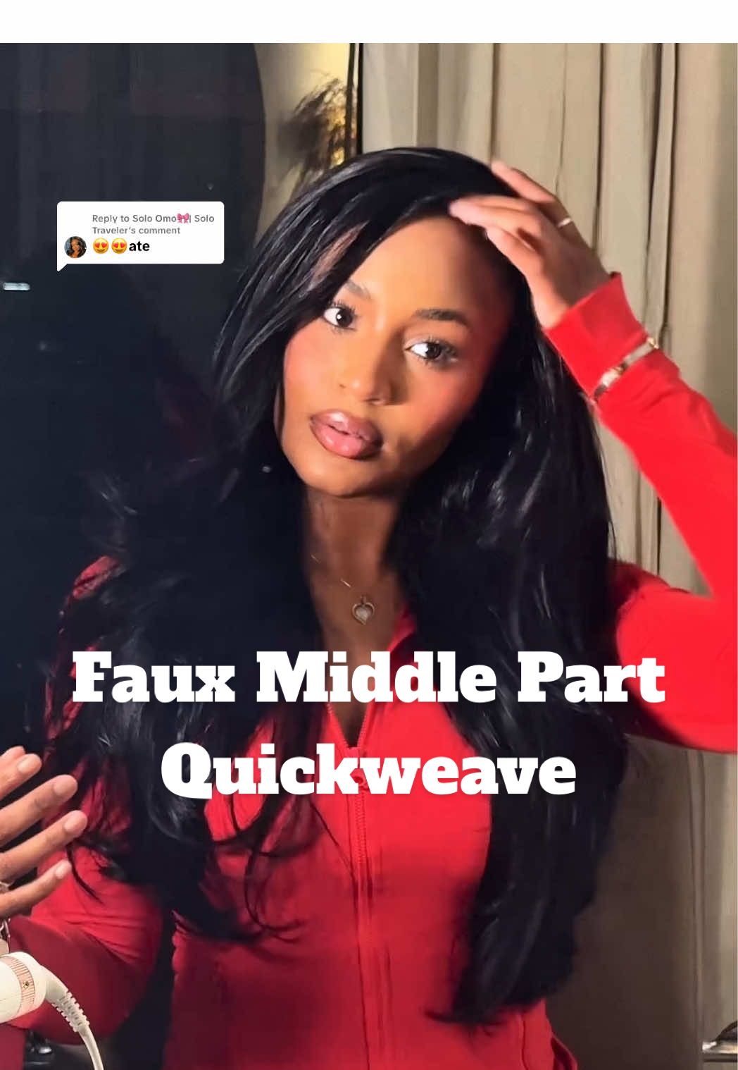 Replying to @Solo Omo🎀| Solo Traveler | a Faux Middle Part Quick Weave >>>>>> #fauxmiddlepartquickweave #trendinghairstyle #luvmehair #quickweave #blackgirlhair 