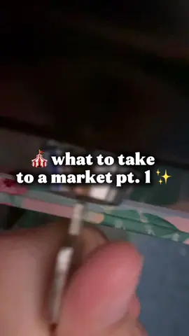 what to take to a market pt.1 😭✨ aka things i’ve learned the hard way 💅 #vendorlife #smallbiztok #vendorlist #smallbusinesscheck #marketprep 