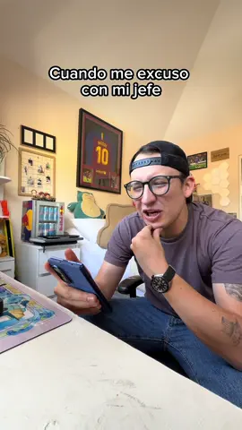 Cuando te excusas con tu jefe. #humor #guatemala #estadosunidos🇺🇸 
