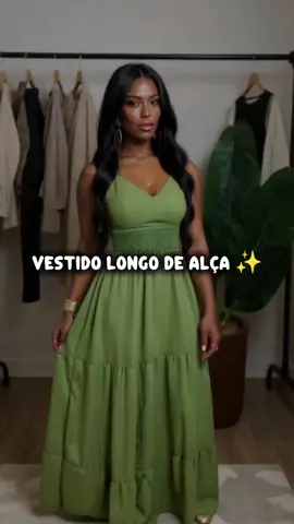 Vestido Longo De Alça 