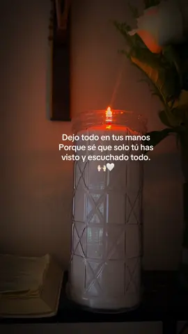 Dejo todo en tus manos,porque sé que solo tú has visto y escuchado todo .🤍🙌🏻 #fyp #fe #dios #foryoupage #viral 
