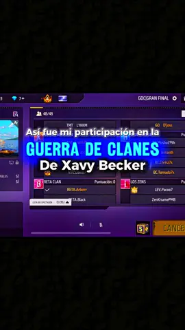 Top 5 en la Guerra de Clanes de @XavyBecker 😮‍💨🔥 | @ɛ @Fxck! 💸 🐐 |  #gdc #xavybecker #freefirelatam #ffws #hightlight @Mariano7🐐🚂 @KoesYT @dhazz 🍫 @Jotaa🤴🏽 @Nacho Garcia 