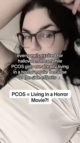 everyone’s waiting for halloween but PCOS girls are already living a horror movie 🎃 between mood swings, hair loss and fatigue.. trust me, we’ve seen enough 😭 #pcos #pcosawareness #pcoslife #hormonehealth #chronicillness 
