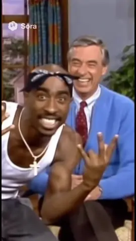 Mr Rogers and Tupac #ai #sora #openai #mrrogers #tupac 
