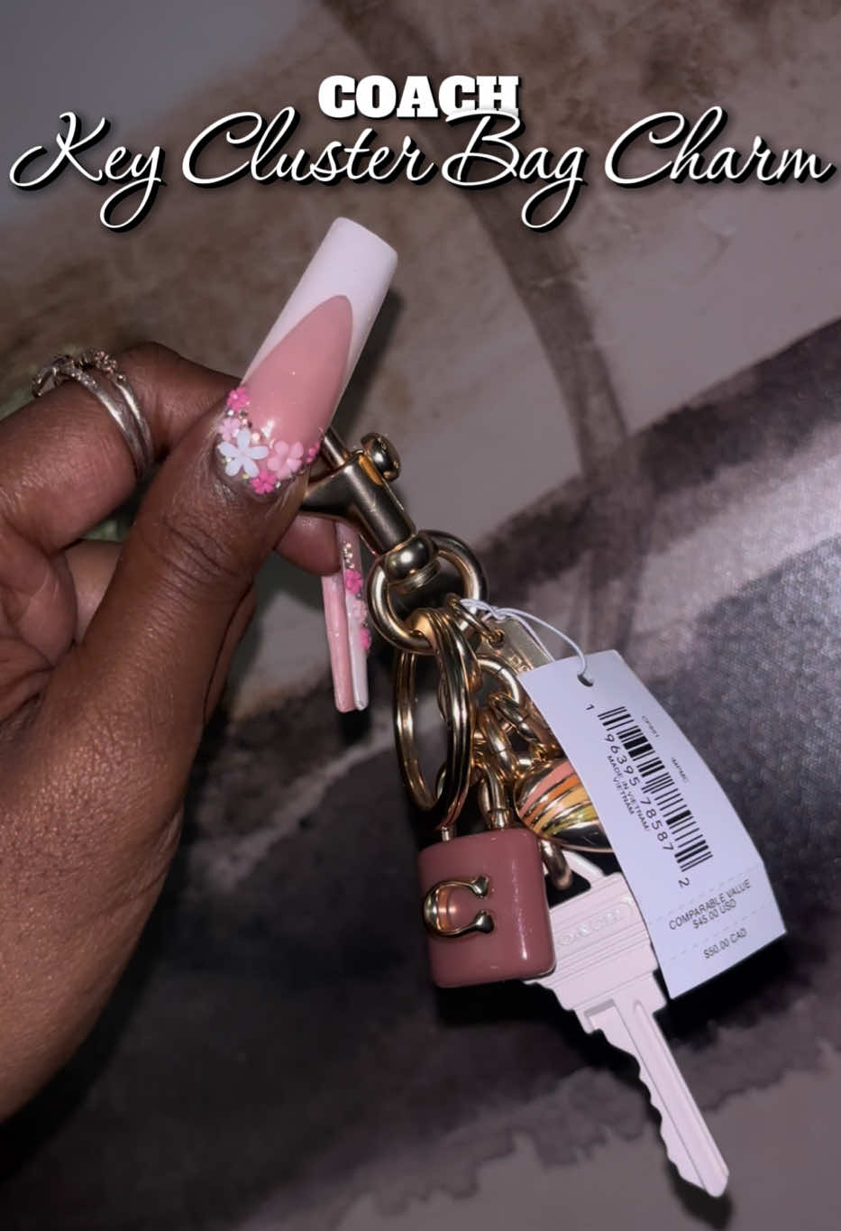 I can’t lie… @Coach makes some of the cutest purse charms  😩😩😍😍😍 I spotted this Key Cluster Bag Charm at the #CoachOutlet & knew I had to have her for pink Tabby 26 🥰💕 Are you a fan of the Coach bag charms, girlies?? #coach #coachbag #coachpurse #coachny #pursecharms #bagcharms #pursetok #coachbag #coachtok 