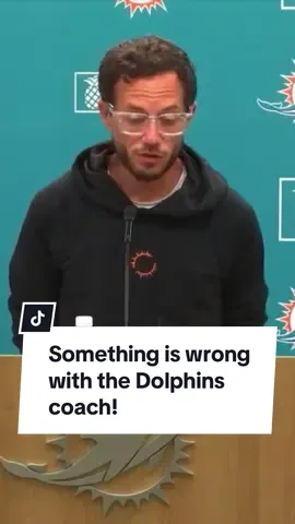 Something is wrong with the Dolphins coach! #foryoupage #nfl #dolphins #coaching #funny