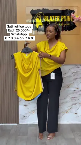 Office satin tops in all sizes  We deliver at a cost #officewear #ladiesfashion #shirazfashions #foryou #foryoupage 