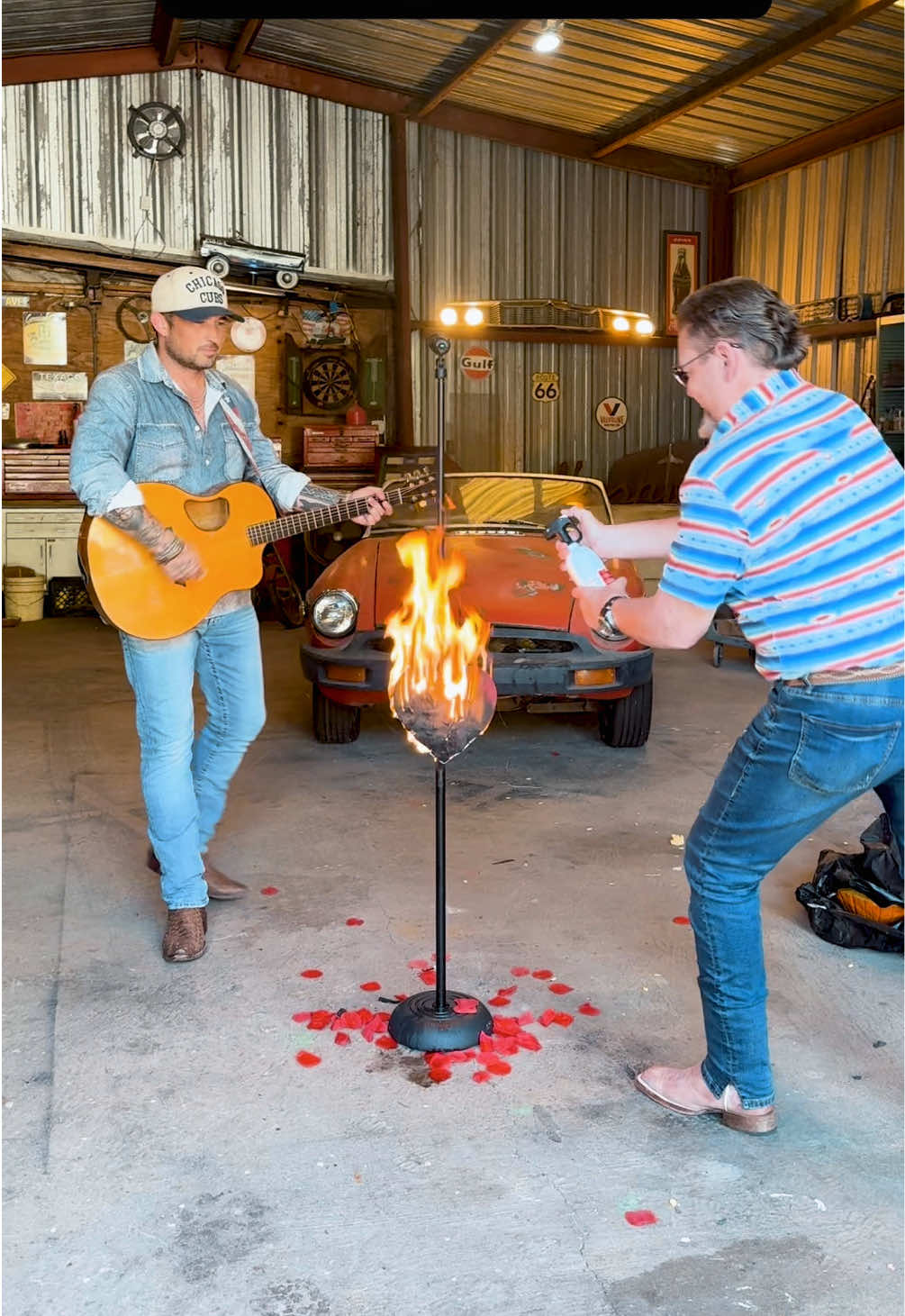 Never thought I’d use a fire extinguisher while singing 😂