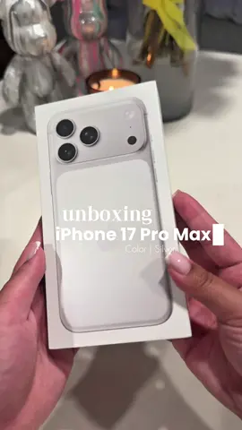Unboxing the iPhone 17 Pro Max in Silver 🩶 #iphone17promax #iphone17  #iphone17case #apple #iphone 