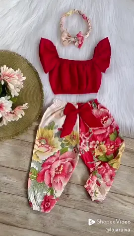 Dê uma olhada em Conjunto Infantil Menina Promoção  (1 A 3 ANOS) por R$39,99. Compre na Shopee agora! link na bio #conjunto#menina#moda#elegante#infantil