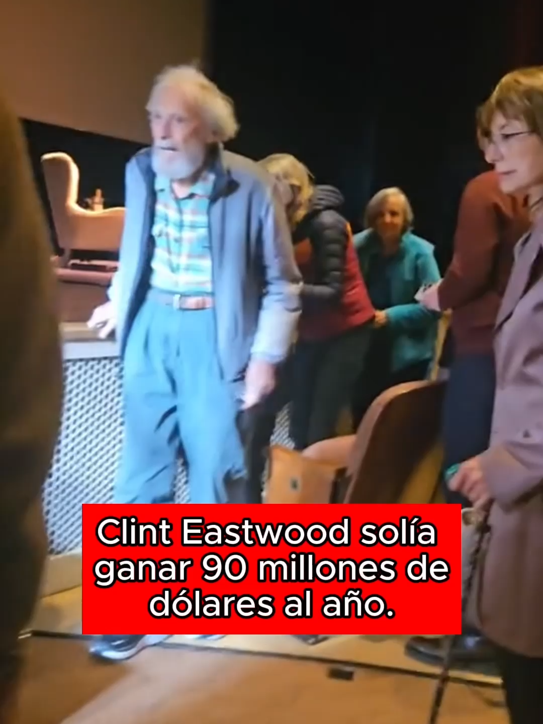 Clint Eastwood solía ganar 90 millones de dólares al año.