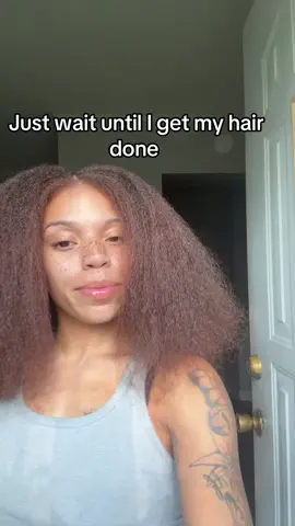 #waiting #fypシ #naturalhair #newhairstyleloading 
