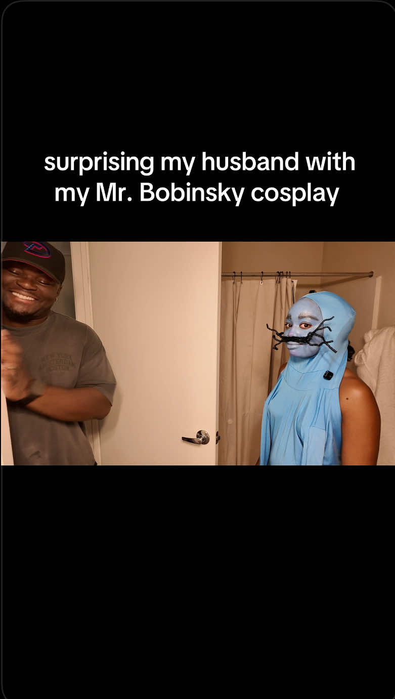 He loves it here!  (Full video drops 10.10) - #couples #marriage #reaction #coraline #halloween 