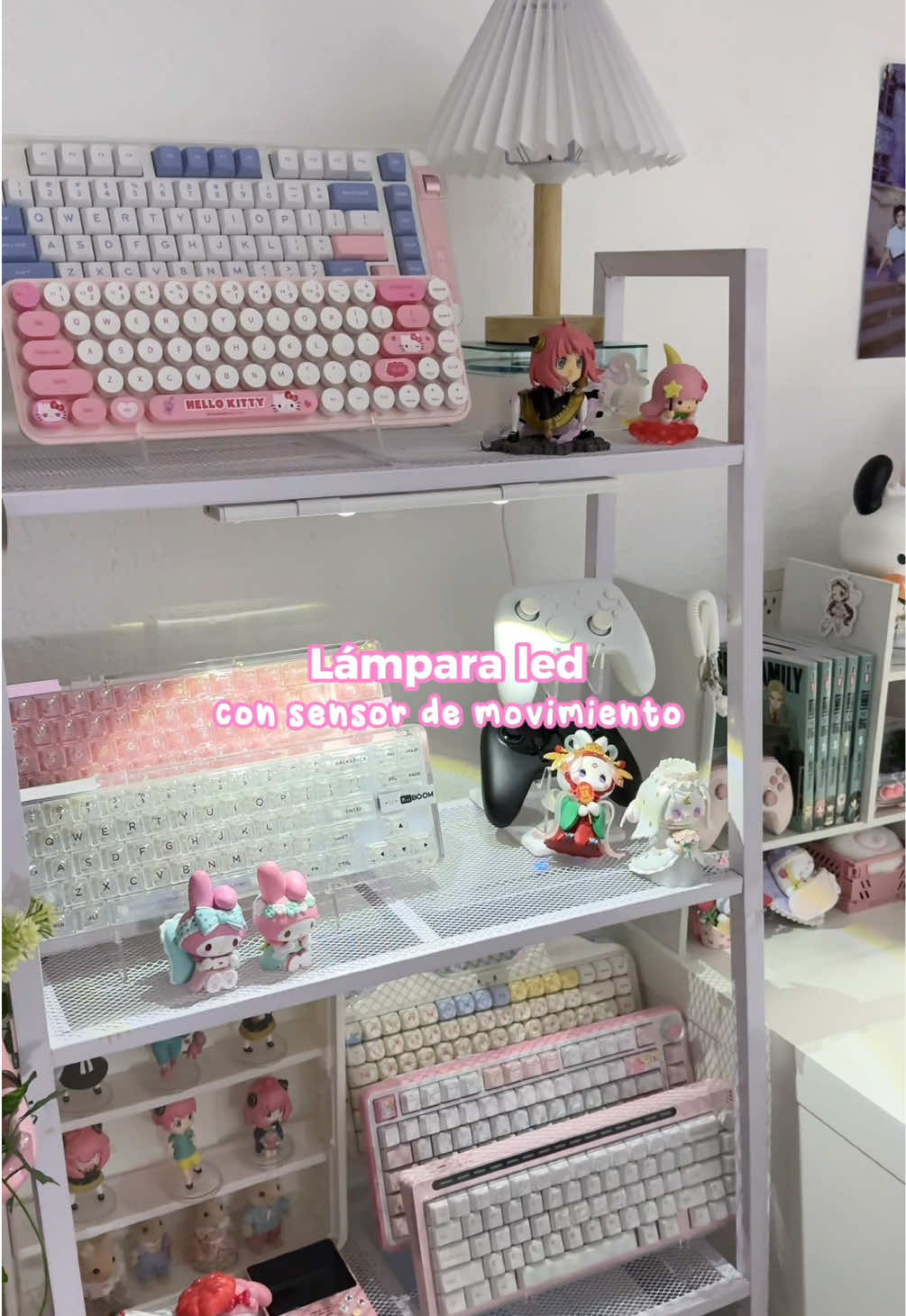 Luz led con sensor de movimiento 💡🤍 #luzled #iluminacion #sensordemovimiento #lamparaled #lamparas 