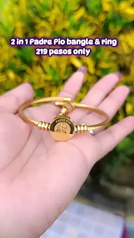 2 in 1 Padre Pio bangle & ring#padrepio#bangle#ring#foryou #giftideas 