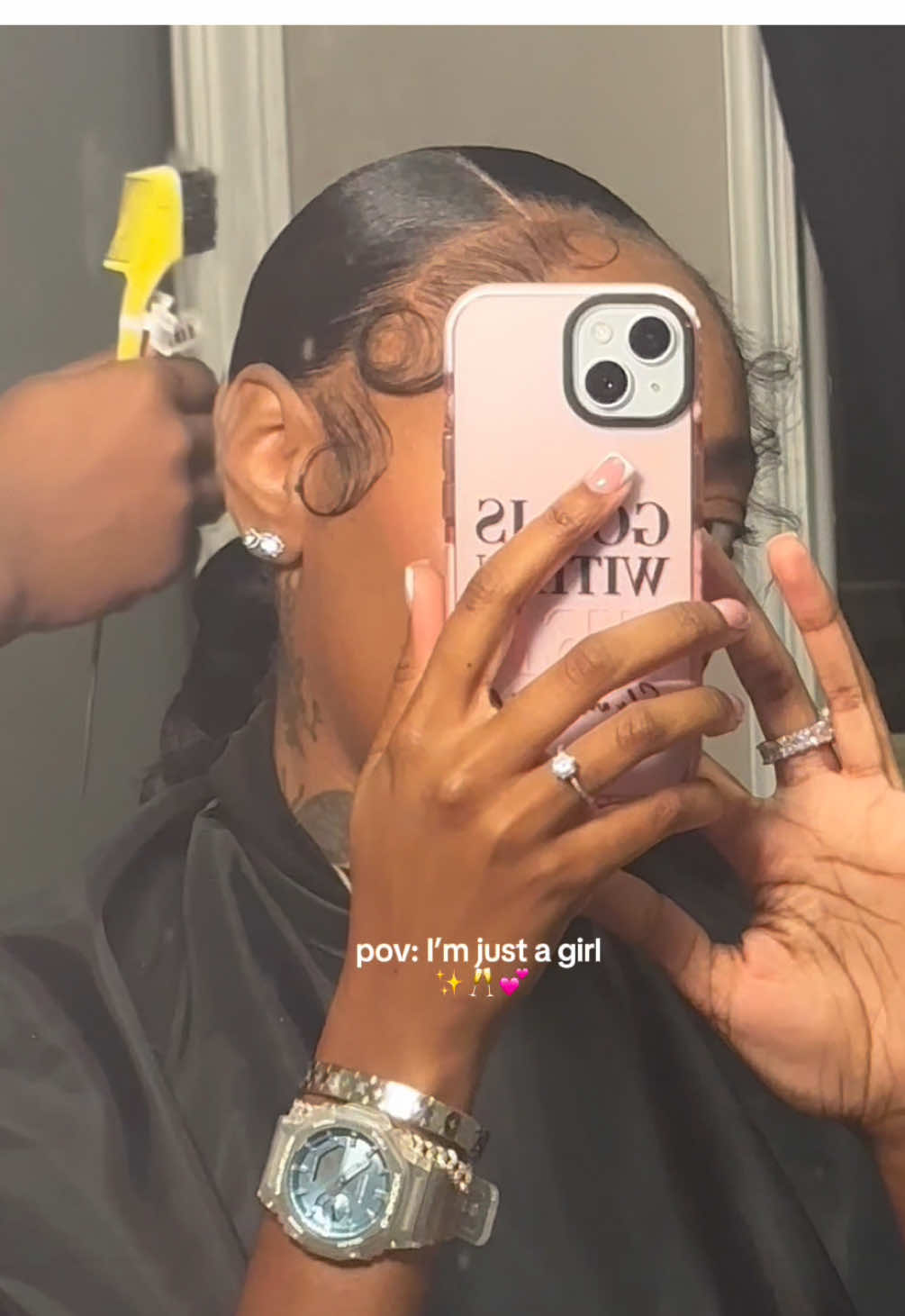 Love a good hair day 💗🫶🏾 Long Ponytail Braid !  #ponytailtutorial #hairstyle #hair #ponytail #sleekponytail 