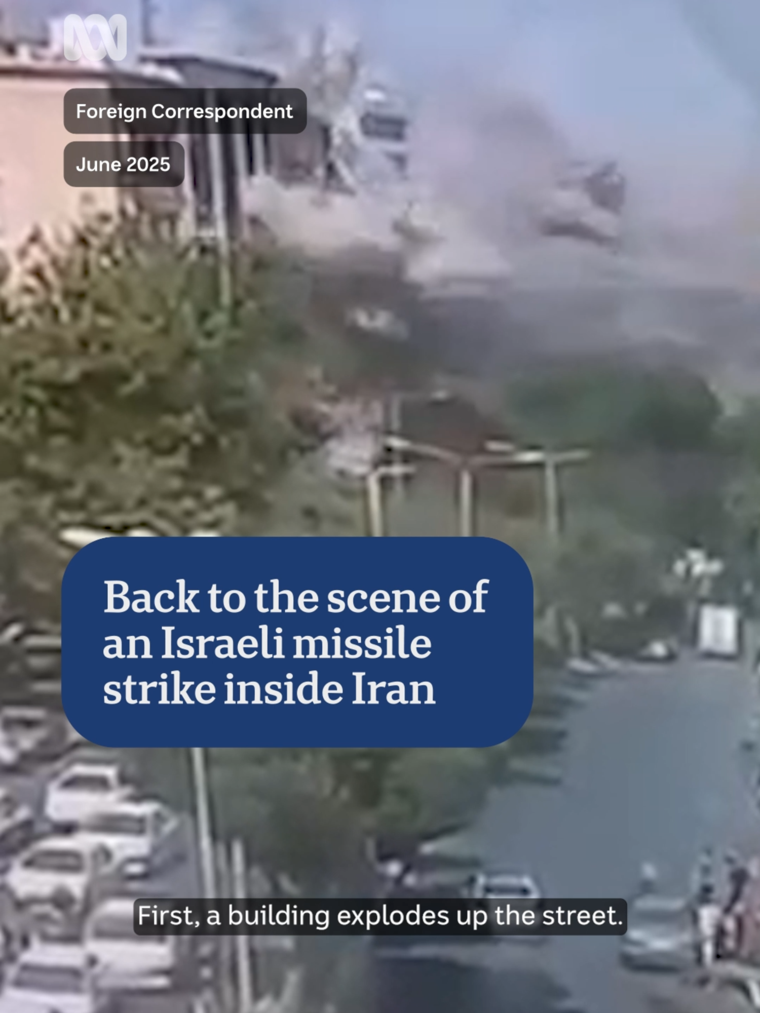 Inside Iran, Foreign Correspondent reporter Jonathan Miller went back to the scene of an Israeli missile strike.  #ForeignCorrespondent