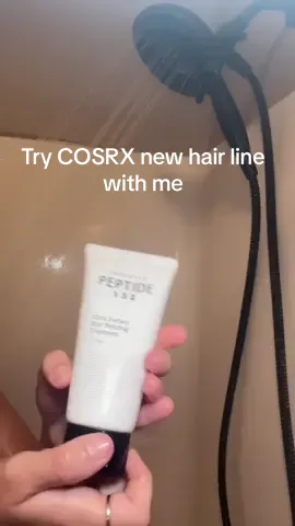 Try the new cosrx hair line with me! My favorite so far is the treatment. It makes my hair look so smooth and shiny. Have you tried these yet? @COSRX Official #COSRXPartner #teamCOSRX #GlossyHairStrands #HairGloss #Peptide132