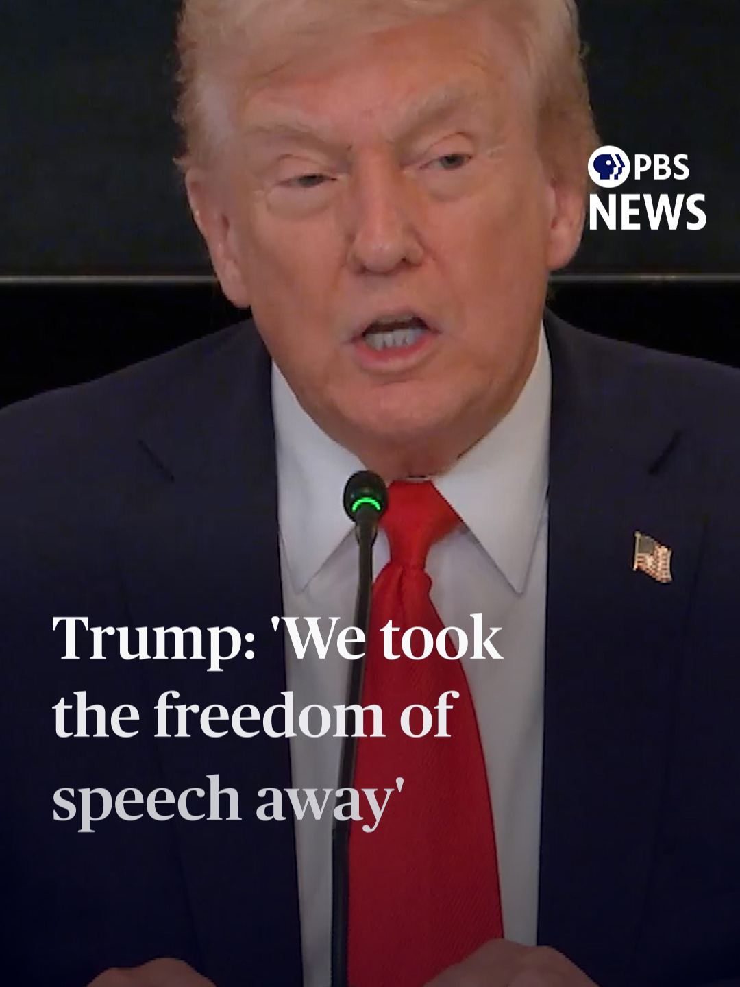 President Donald Trump said Wednesday that, when it comes to burning the American flag during protests, his administration 