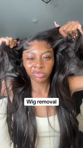 Let’s remove my wig that I kept on for a day… 🥲💕 #wigremoval #wigremovalasmr #asmr #asmrwigsounds #fyp 