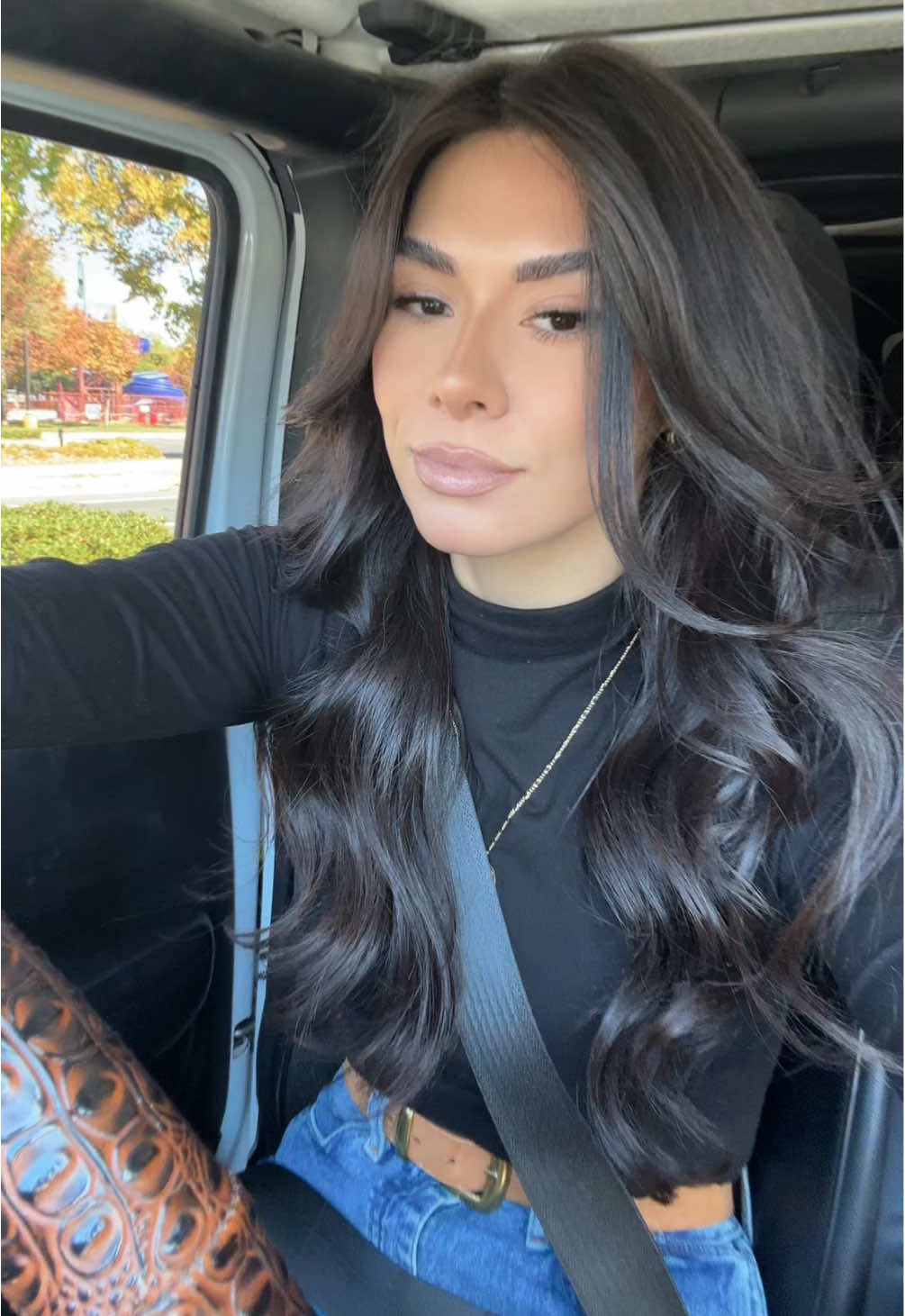 Can we picture me with lighter hair? 🙂 I asked for face framing layers and a u-shape cut at the bottom!