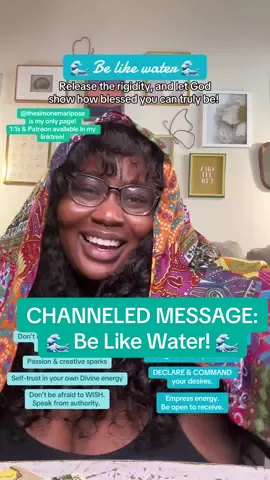 Channeled message: BE LIKE WATER. Declare your desires and be open to receiving. The Divine wants to show you how good it gets, and through you trusting your intuition and following your creative passions, it can happen!  #spirituality #divineguidance 