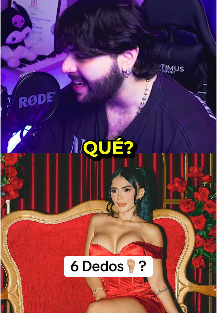 Por qué tiene 6 Dedos Mano? Seriamente. IA?🦶🏻👀#karinagarciaoficiall #karina #westcol #kickclips 